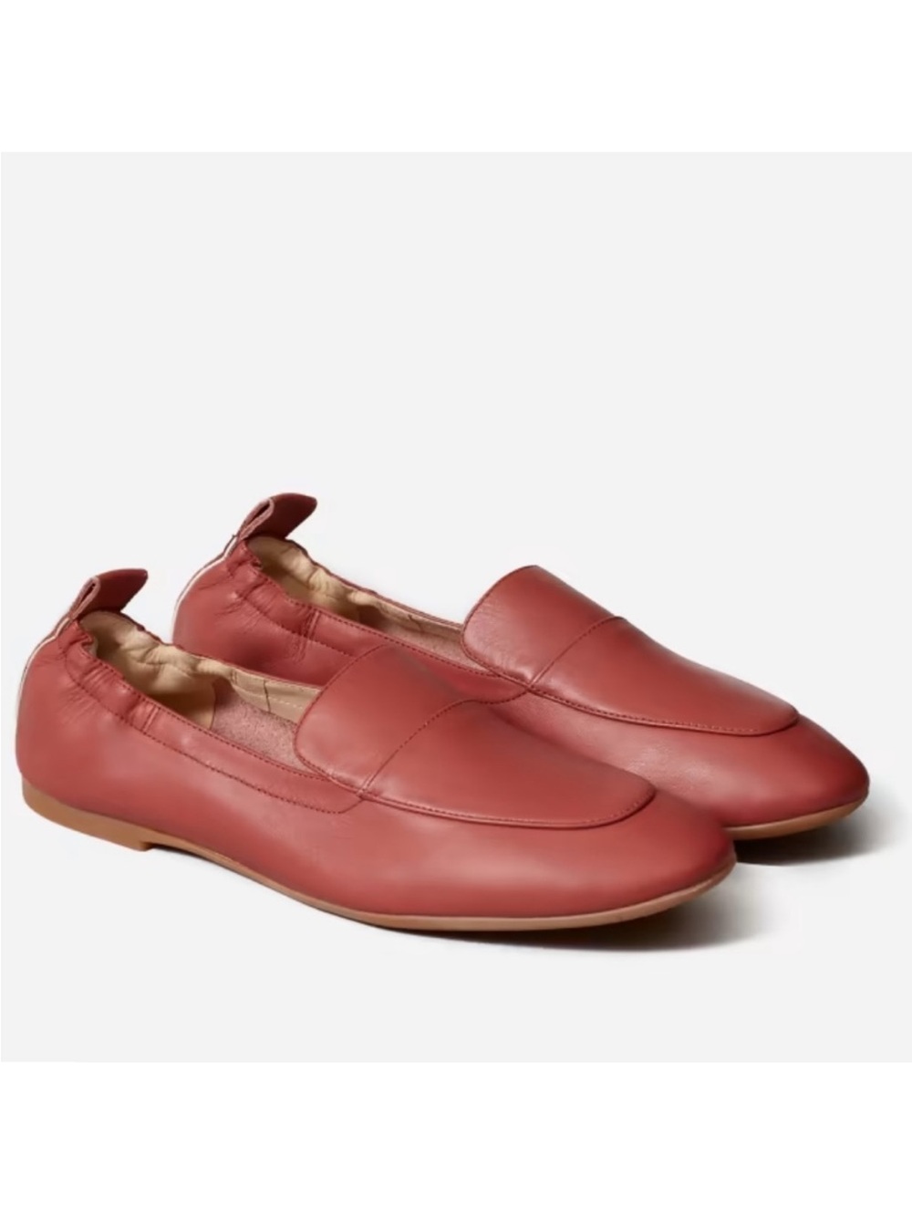 Everlane The Day Loafer Dark Rose Italian Leather Womens Size 10